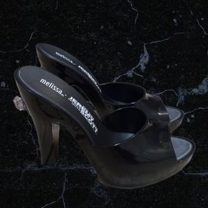 Jeremy Scott x Melissa Black Inflatable Heels